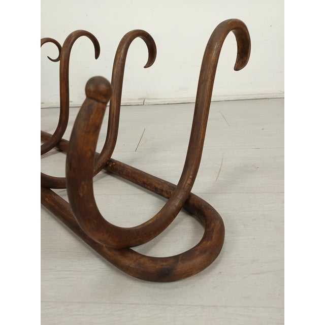 Antique Thonet Style Wall Coat Rack, 1890s For Sale - Image 6 of 11