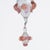 Glass Venetian 6-Light Chandelier in White and Pink Murano Glass, 1960s For Sale - Image 7 of 9