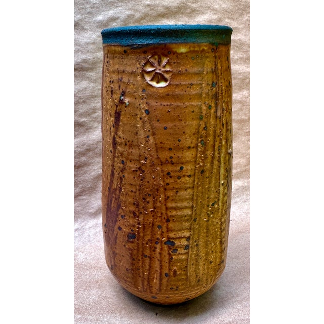 1980s Mid Century Modern Otto & Vivika Heino Studio Pottery Vase For Sale - Image 5 of 7