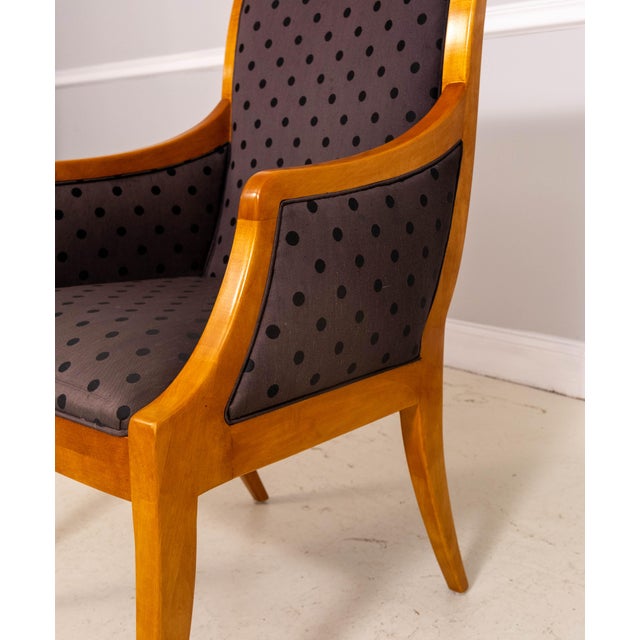 Set of 8 Hickory White Biedermeier Style Dining Room Chairs For Sale - Image 15 of 18