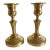 Vintage Baldwin Solid Brass Candlesticks, Pair, Usa, Late 20th Century For Sale