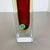 1970s Large Red Murano Glass Sommerso Cube Vase attributed to Flavio Poli, Italy, 1970s For Sale - Image 5 of 18