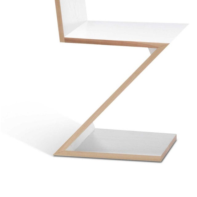 Mid-Century Modern Zig Zag Chair in Wood from Gerrit Rietveld For Sale - Image 6 of 15