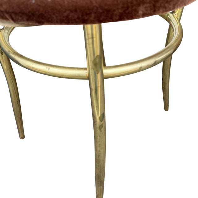 1970s Brass Side Chair Thonet Style – Made in Italy For Sale - Image 6 of 9
