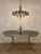 Description: a beautiful vintage / 70s design italian pendant lamp / chandelier in the style of gaetano sciolari. The lamp...
