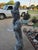 Dark Gray Mid-20th Century Vintage Cast Stone Guanyin Garden Statue For Sale - Image 8 of 8