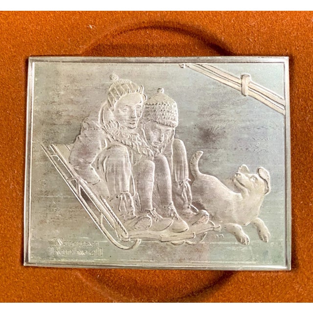 Norman Rockwell's Fondest Memories First Edition Proof Set Solid Sterling Silver For Sale - Image 10 of 12