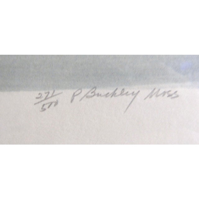 1978 Patricia Buckley Moss Greg Copeland Geese on Frozen Pond Signed Lithograph, Framed For Sale - Image 9 of 12