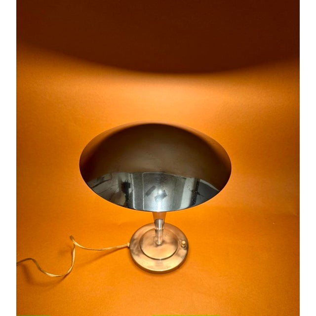 Modernist Table Lamp, France, 1930s-1940s, in Very Good conditions. Designed 1920 to 1949 European Plug (up to 250V).The...