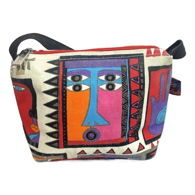 Laurel Burch 90s Cat Face Handbag For Sale