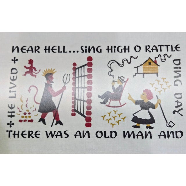 Folk Song Sampler ‘Singing Tunes’ – Set of 6 Framed Needlepoints, Attributed to Paragon Needlecraft For Sale - Image 11 of 14