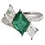 Natural zambian emerald diamond ring in 18k gold For Sale In New York - Image 6 of 18