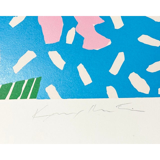 Knox Martin 1980s “Flowers 6” Abstract Serigraph Print by Knox Martin For Sale - Image 4 of 6