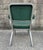 1950s Vintage Industrial Metal Office Chair With Green Upholstery For Sale - Image 5 of 14