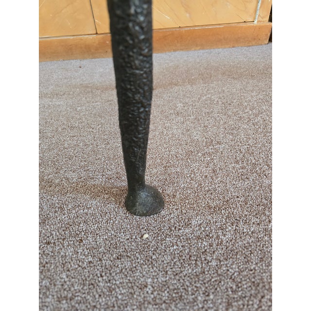 1990s Vintage Diego Giacometti Style Signed Bronze Table For Sale - Image 5 of 9