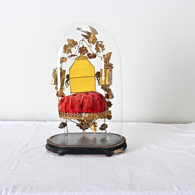 Metal French 19th Century Marriage Dome on Stand For Sale - Image 7 of 13