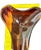 Mid 20th Century Venetian Murano Style Amber Sommerso Art Glass Biomorphic Dish Bowl For Sale - Image 9 of 11