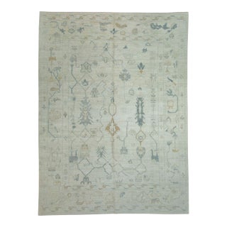 Turkish Oushak Rug 9'2" x 12'5" #18694 For Sale