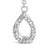 Haus of Brilliance Sterling Silver Created Blue Sapphire and Diamond Accent Y Necklace For Sale - Image 4 of 4