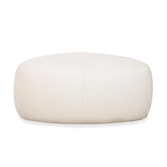 Bermuda Ottoman in Cream Fabric from BoConcept For Sale - Image 5 of 9