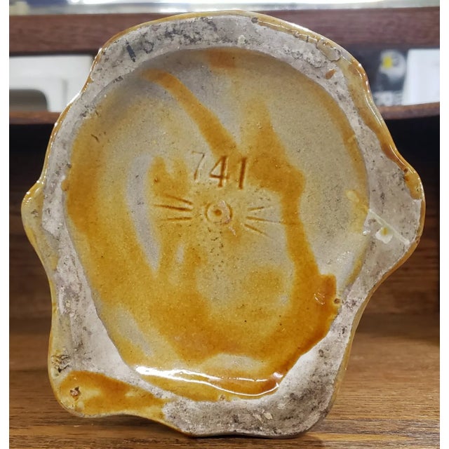 Ceramic Early 20th Century French Onnaing Majolica Camille Pelletan Figural Pitcher For Sale - Image 7 of 7