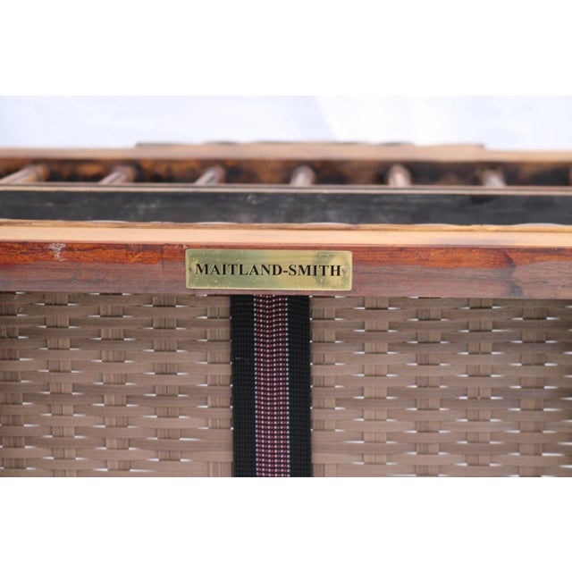 Late 20th Century Louis the XVI Style Maitland-Smith Carved Garden Settee For Sale - Image 11 of 11