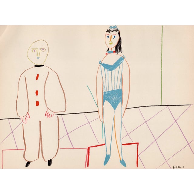 Pablo Picasso, The Clown and the Acrobat, Lithograph, 1954 For Sale - Image 8 of 8