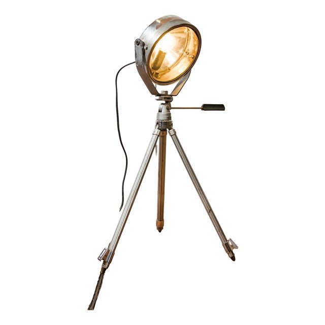 Vintage Automotive Floor Lamp, 1950s For Sale