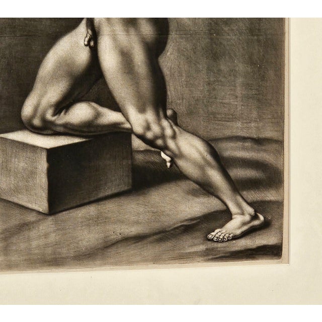 Engraving of a Man, Italy Circa 1820 For Sale - Image 4 of 5