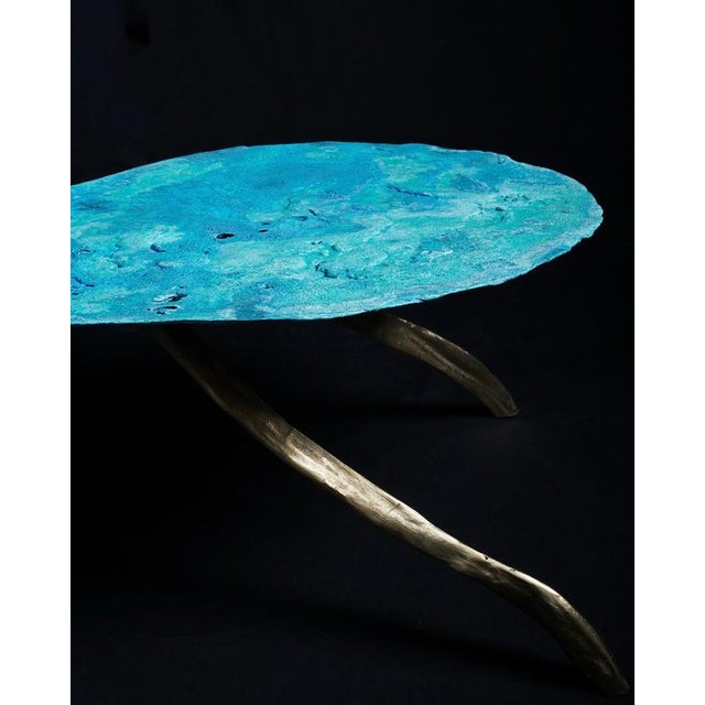 Mitosis Coffee Table in Cast Brass by Orfeo Studio For Sale - Image 6 of 9