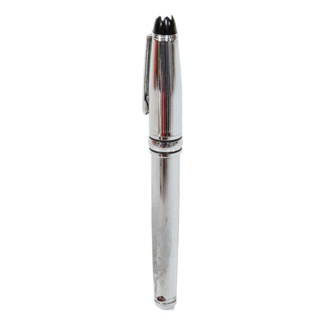 Meisterstück Silver-Plated Ballpoint Pen from Montblanc, 2000 For Sale
