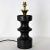 - Lamp in the shape of a chess pawn - In ceramic with matt black enamel - 1 lightbulb socket - Signed underneath with a...