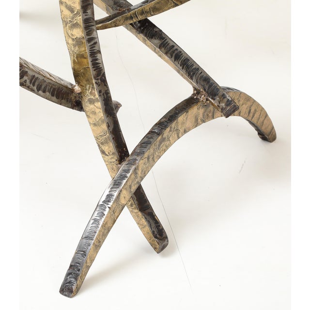 Silas Seandel Cut Steel and Bronze "Ortega" Dining Table For Sale - Image 18 of 18