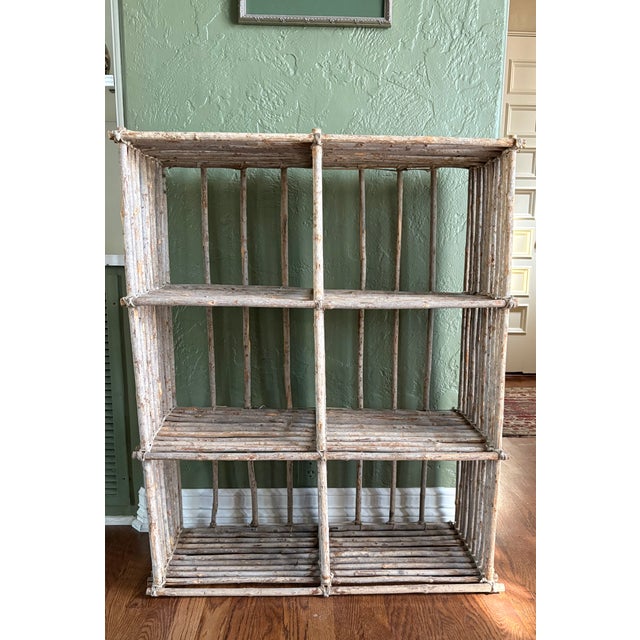 Rustic 20th Century American Adirondack-Style Shelving Unit For Sale - Image 3 of 15