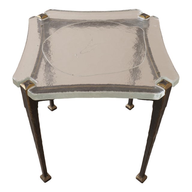 Lothar Klute Design Brutalist Coffee Table Forged Bronze, 1980 For Sale