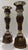 Art Nouveau Late 20th Century Ornate Maitland-Smith Hand-Carved Candle Holders ~ Set of 3 For Sale - Image 3 of 9