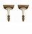 This exquisite pair of carved wood wall pockets, or small consoles, offers a touch of classic architectural sophistication...