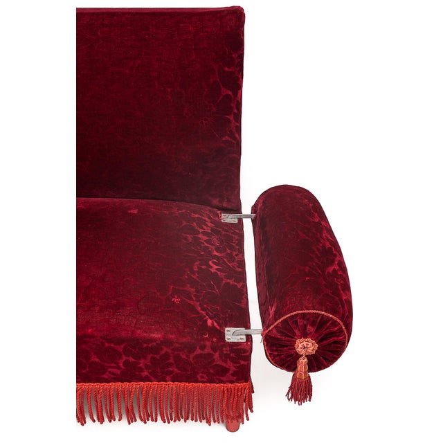 Red Alsatian Sofa, 1950s For Sale - Image 3 of 15