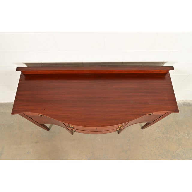 Baker Furniture Style Federal Inlaid Mahogany Sideboard Credenza For Sale - Image 13 of 16