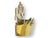 Victorian *Victorian Brass Crown Wall Pocket Measure For Sale - Image 3 of 5