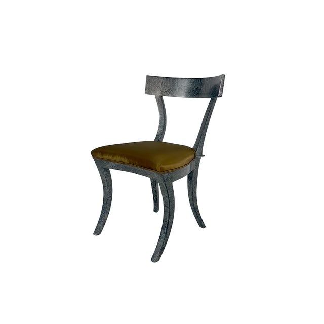 Contemporary Vintage Designer Klismos Style Wood Dining Chairs in Custom Two Tone Finish - Set of 8 For Sale - Image 3 of 16