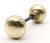 Pair of Vintage 2.125 In. Brass Ball Shape Door Knobs For Sale - Image 4 of 6