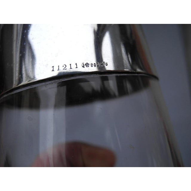 800 Silver Wine Decanters by Wilhelm Binder, 1890s, Set of 2 For Sale - Image 11 of 18