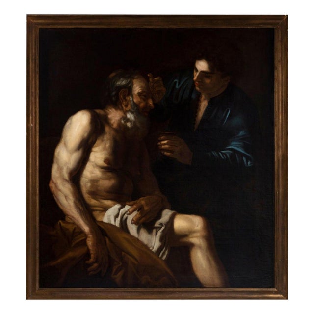 Italian School Artist, The Healing of Tobias, 17th Century, Oil on Canvas For Sale