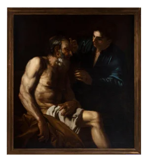 Italian School Artist, The Healing of Tobias, 17th Century, Oil on Canvas
