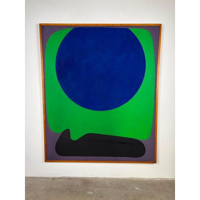 1970s Marshall Baer, New York City, 1972, Acrylic on Canvas For Sale - Image 5 of 10