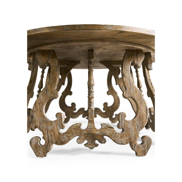 Rustic Oak Spanish-Style Center Table For Sale - Image 13 of 13