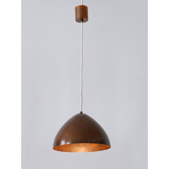 Metal Mid-Century Modern Copper Pendant Lamp, Finland, 1950s For Sale - Image 7 of 18