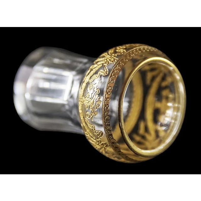 French Model 738 Liqueur Set in Crystal from Saint Louis, 1920s, Set of 9 For Sale - Image 9 of 11