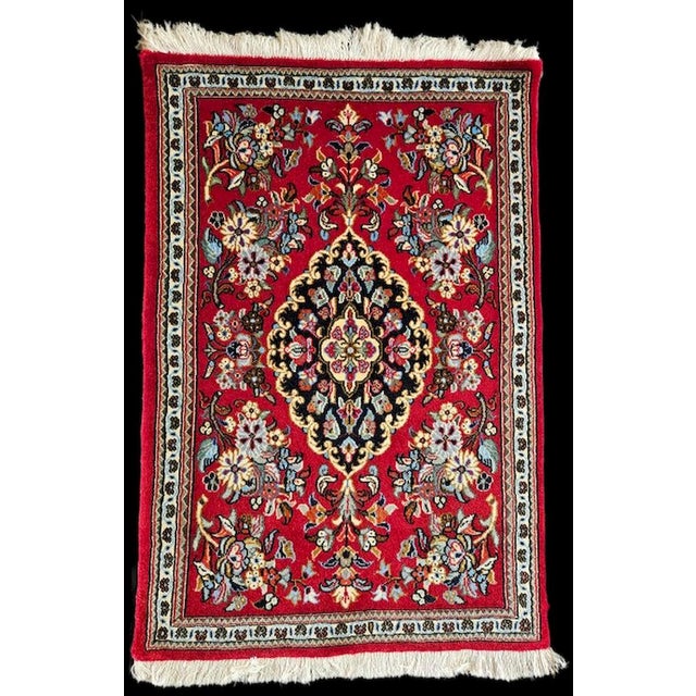 Floral Motif with Central Medallion, 1980s For Sale - Image 9 of 10